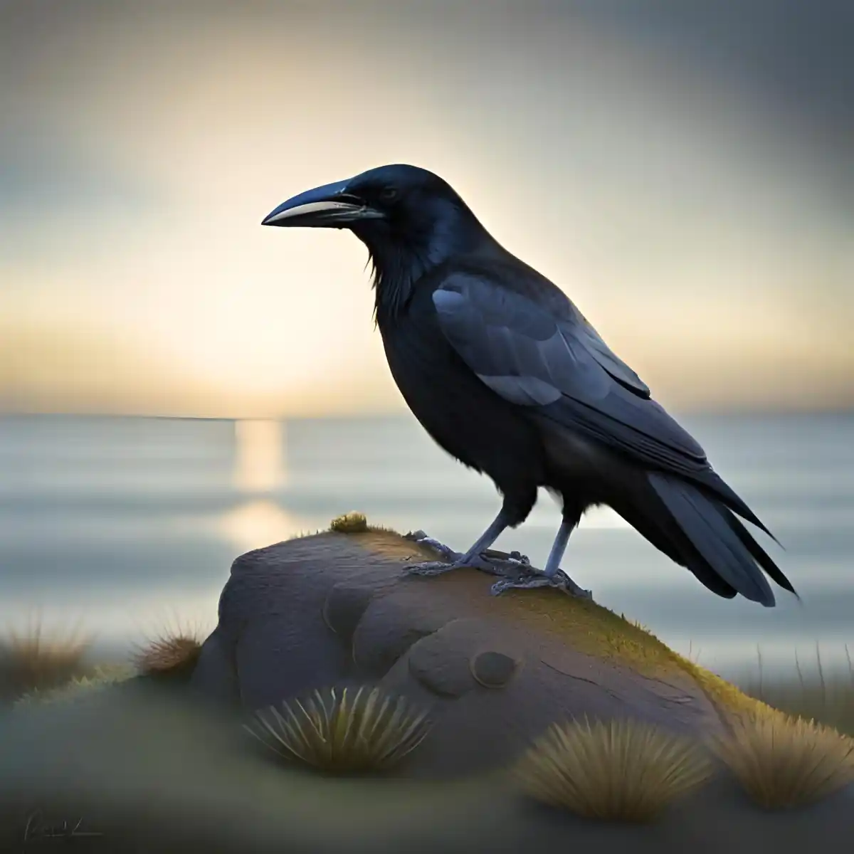 कौवा की उम्र कितनी होती है? 1 crow sitting