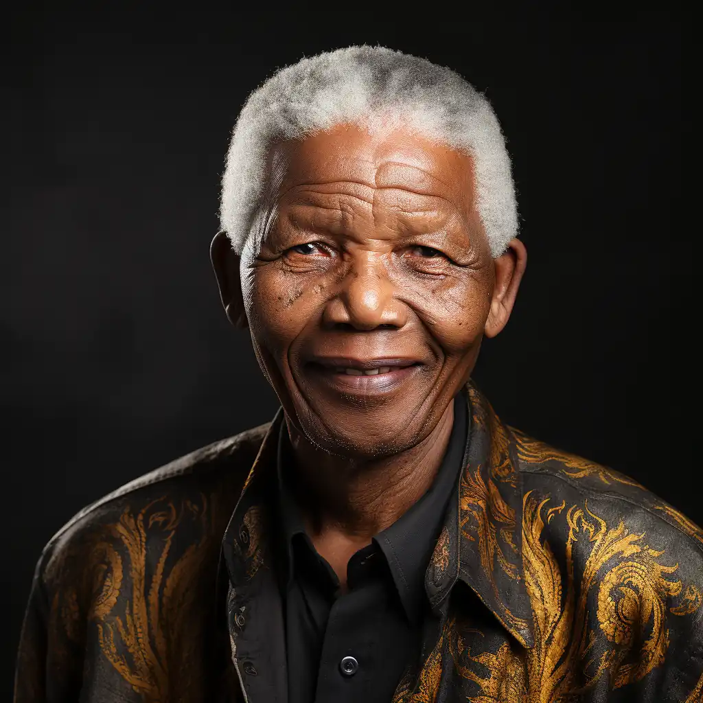 Nelson Mandela: कैदी से बने राष्ट्रपति व्यक्ति को AI कैसे देखता है ? 6 nelson mandela in simple