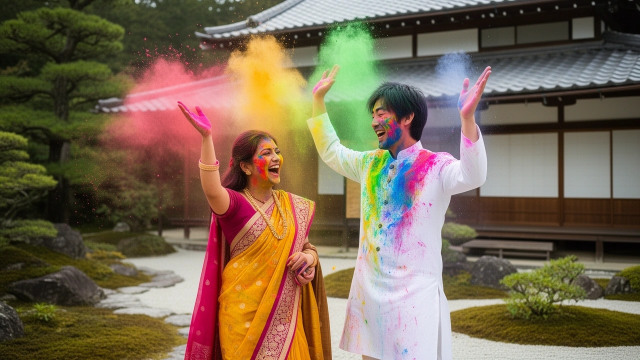 होली की रंगीनियत: भारतीय महिला और जापानी मकान मालिक की अनोखी दोस्ती