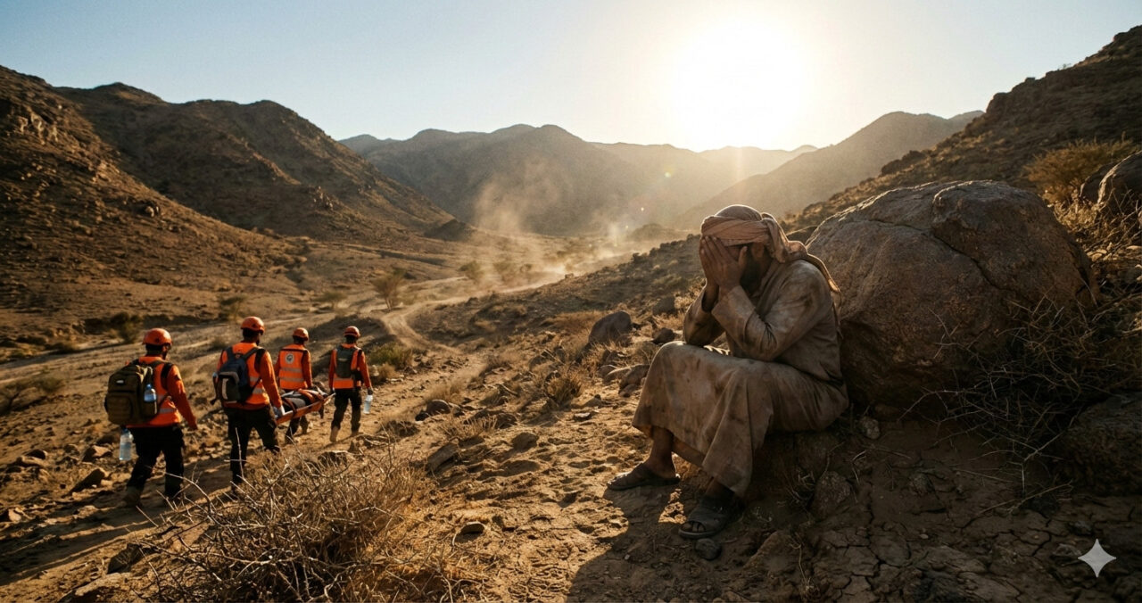 प्यास से टूटता इंसान और सऊदी के पहाड़ों में एक आख़िरी उम्मीद